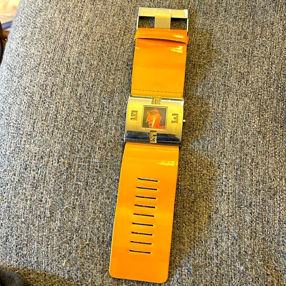 Elvis Presley Orange Sherbet Square Watch Need Battery